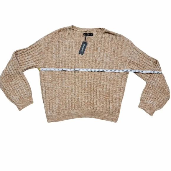 Blank NYC Heather Ribbed Crewneck Sweather - Picture 7 of 10